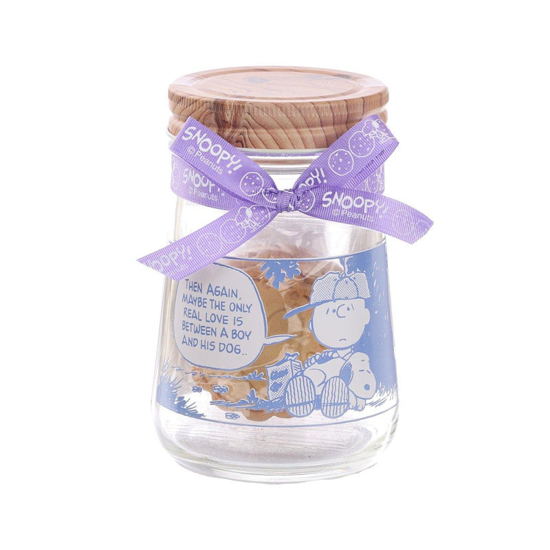 WISMETTAC Snoopy Spring Glass Jar with Cookies  (25g)