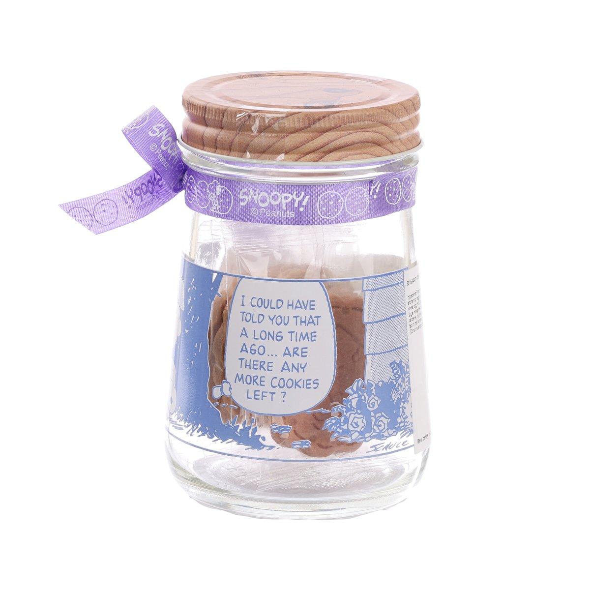 WISMETTAC Snoopy Spring Glass Jar with Cookies  (25g)
