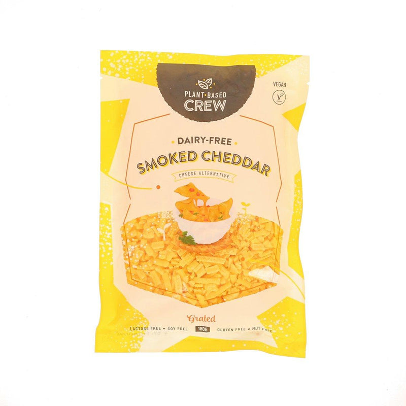 PLANT-BASED CREW Dairy-Free Vegan Grated Smoked Cheddar Cheese Alternative  (180g)