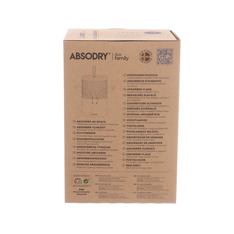 ABSODRY DUO Family Moisture Absorber Bag - Original Grey