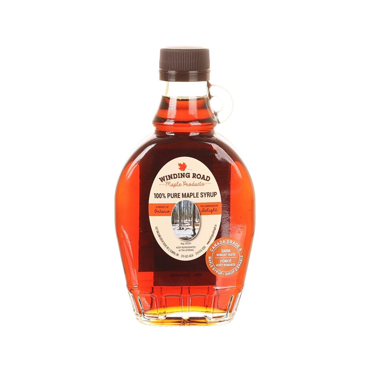 WINDING ROAD Grade A Dark Maple Syrup  (250mL)