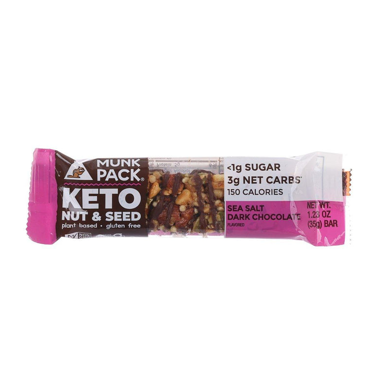 MUNK PACK Keto Nut & Seed Bar - Sea Salt Dark Chocolate  (35g)