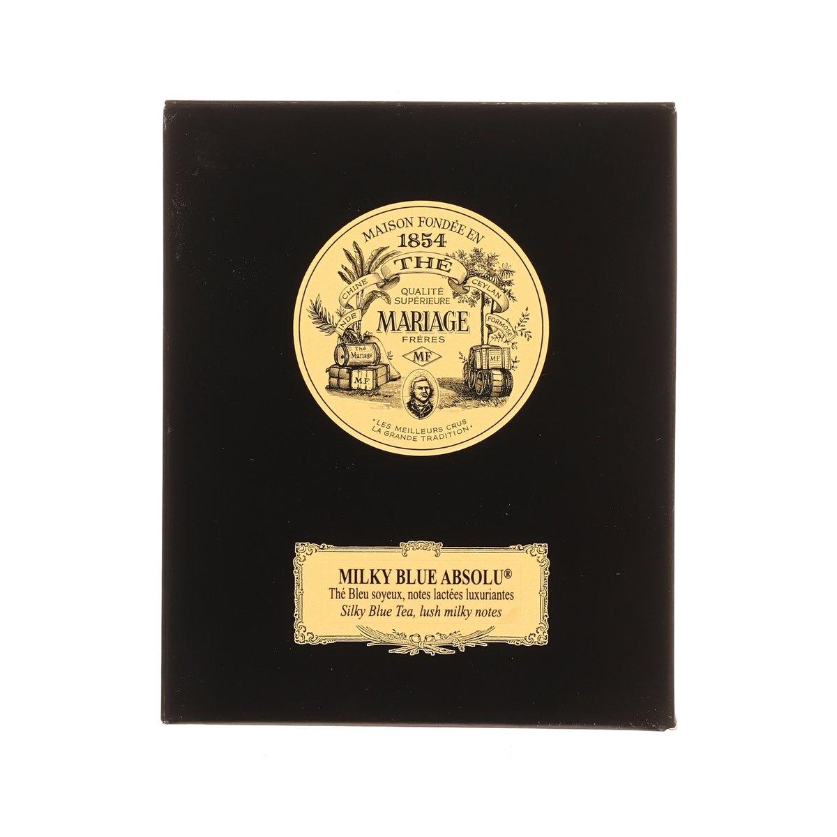 MARIAGE FRERES Milky Blue Absolu® Silky Blue Tea with Lush Milky Notes Jardin Premier Tea Leaves  (100g)