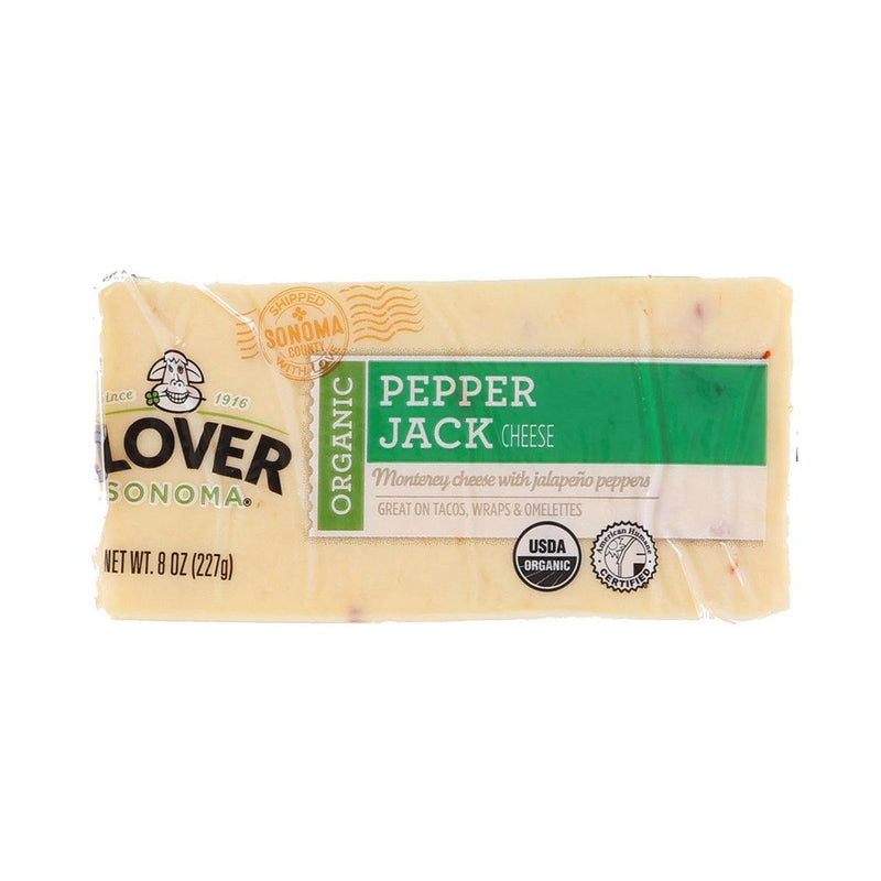 CLOVER Organic Pepper Jack Cheese Block  (227g)