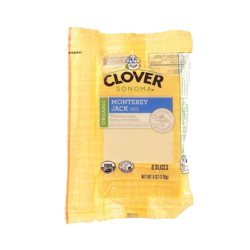 CLOVER Organic Monterey Jack Sliced Cheese  (170g)