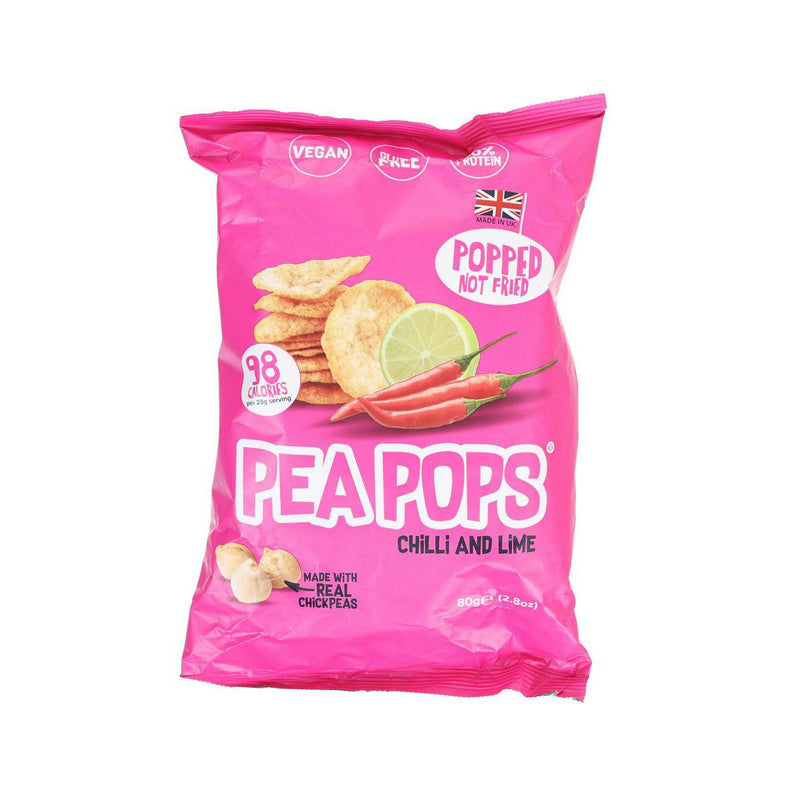 PEA POPS 非油炸鷹嘴豆脆餅 - 青檸辣椒味 (80g)