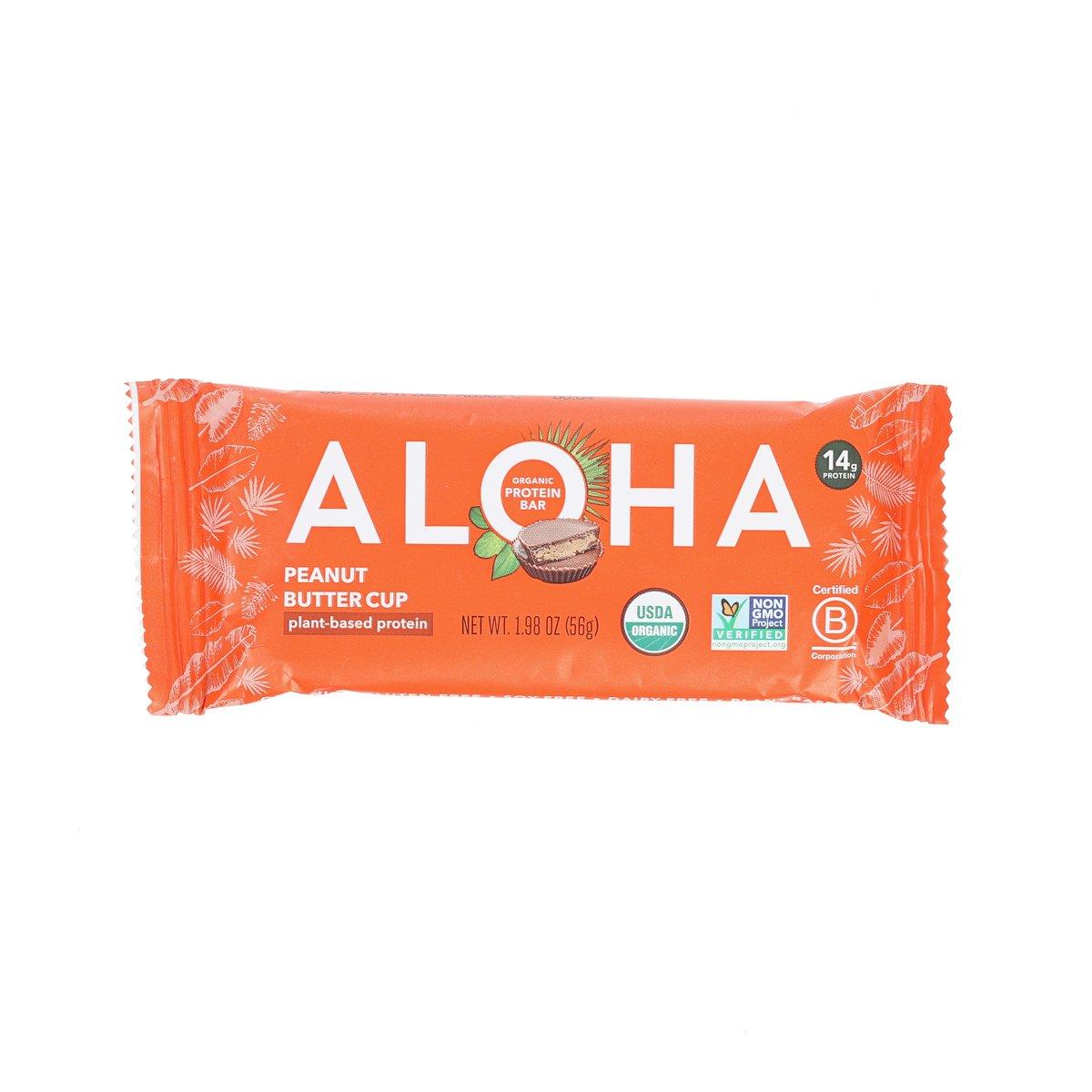 ALOHA Organic Peanut Butter Cup Plant-Based Protein Bar  (56g)