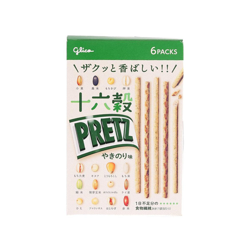 GLICO 16 Grains Pretz Biscuit Stick - Roasted Seaweed  (60g)