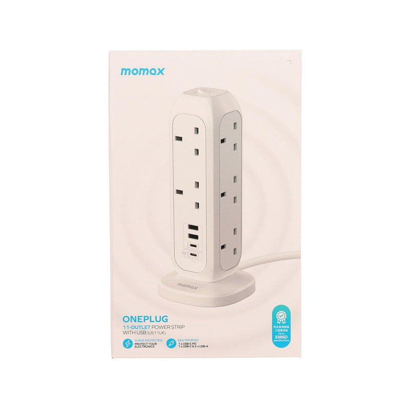 MOMAX ONEPLUG 11-Outlet Power Strip with USB