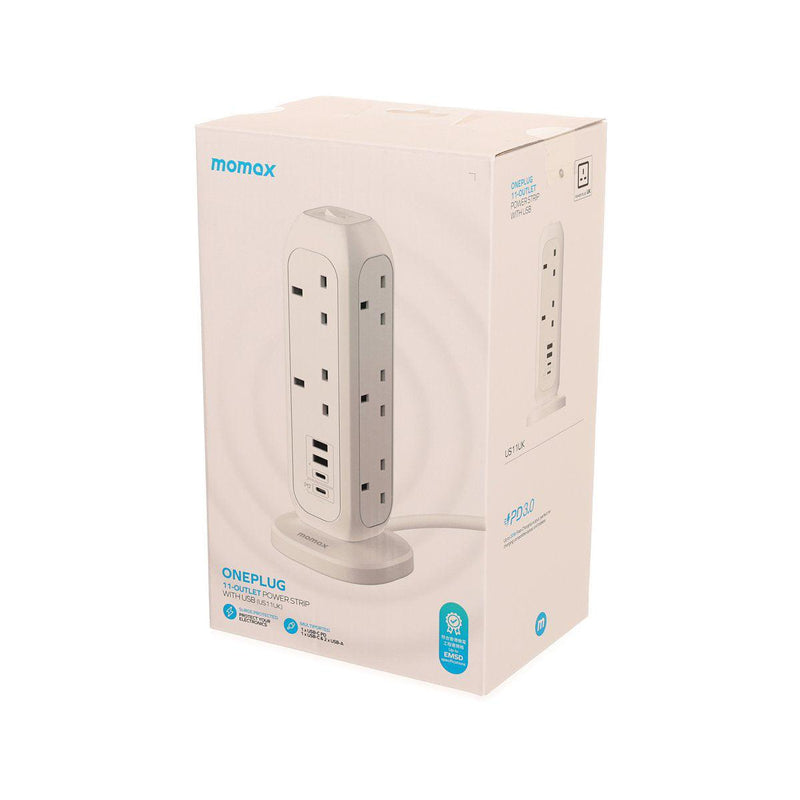 MOMAX ONEPLUG 11-Outlet Power Strip with USB