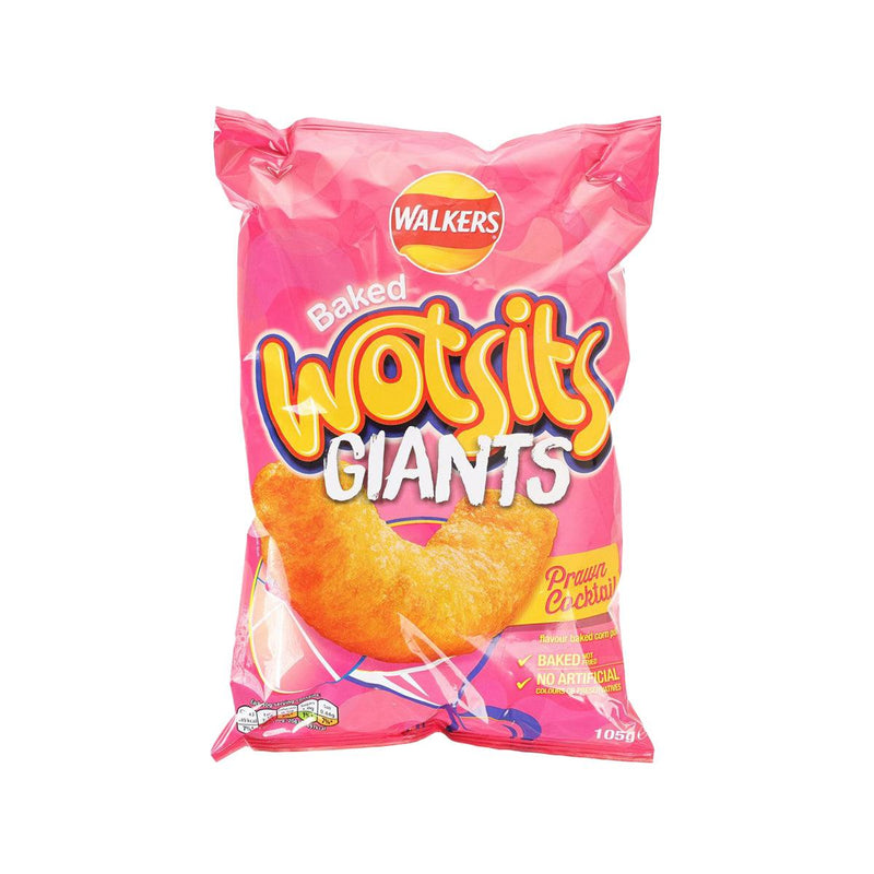 WALKERS Baked Wotsits Giants Corn Puff - Prawn Cocktail Flavour  (105g)
