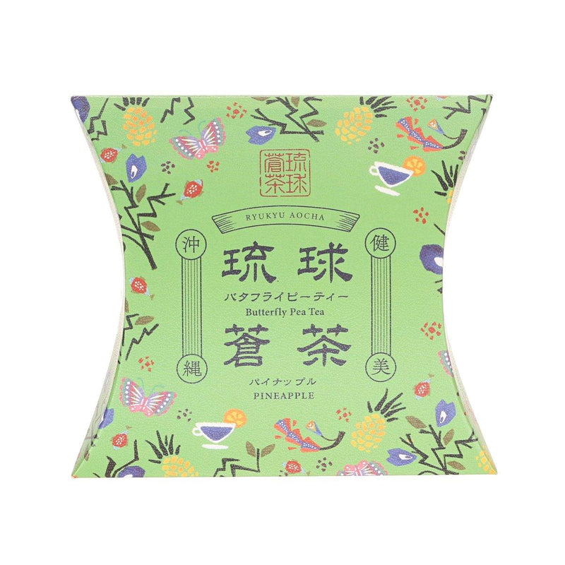 RYUKYU AOCHA Butterfly Pea Tea Bag - Pineapple Flavor  (4 x 1g)