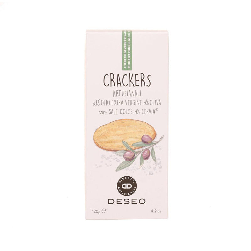 DESEO Crackers with Extra Virgin Olive Oil & Sea Salt  (120g)