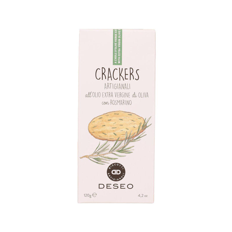 DESEO Crackers with Extra Virgin Olive Oil & Rosemary  (120g)