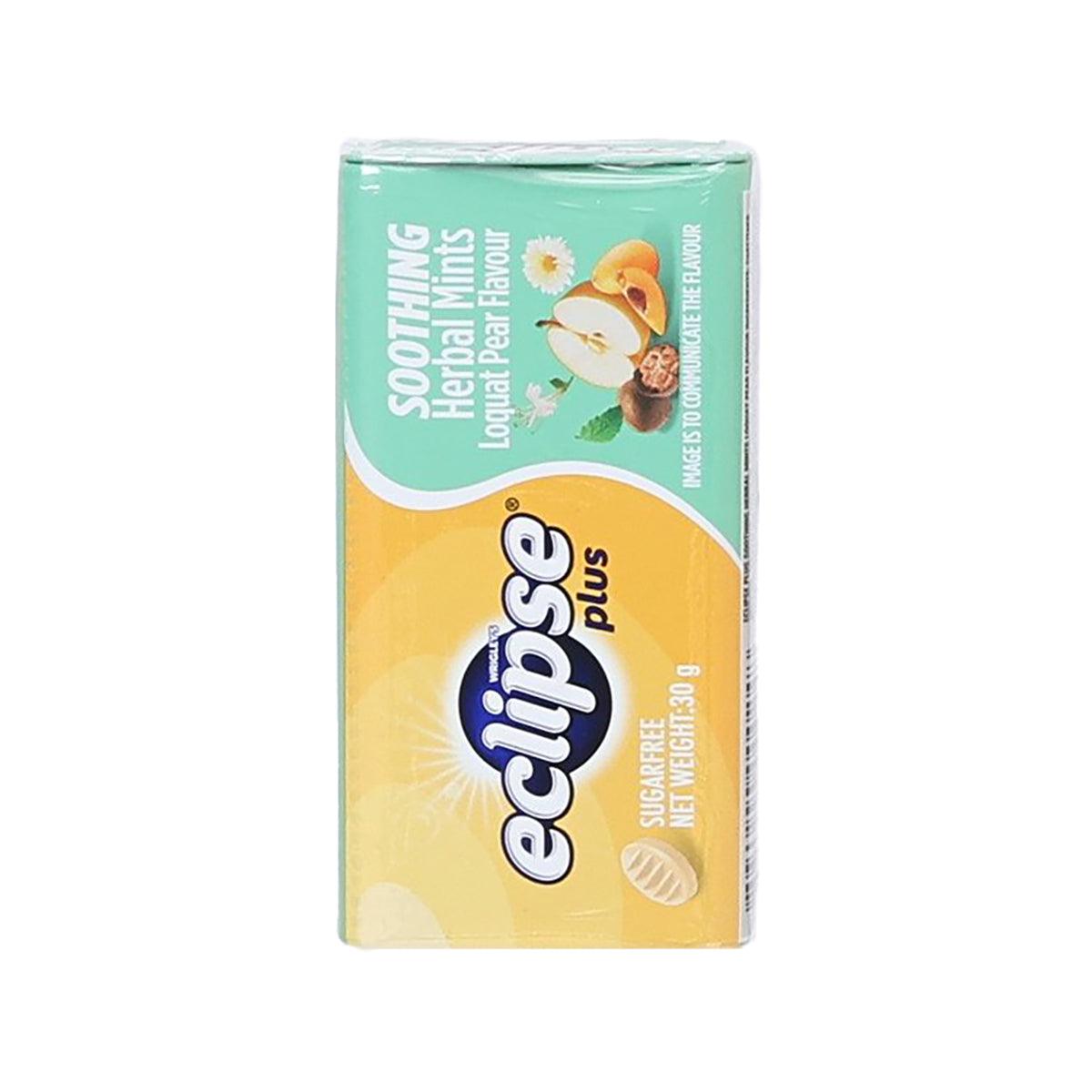 WRIGLEY'S Eclipse Plus Sugarfree Soothing Herbal Mints - Loquat Pear Flavour  (30g)