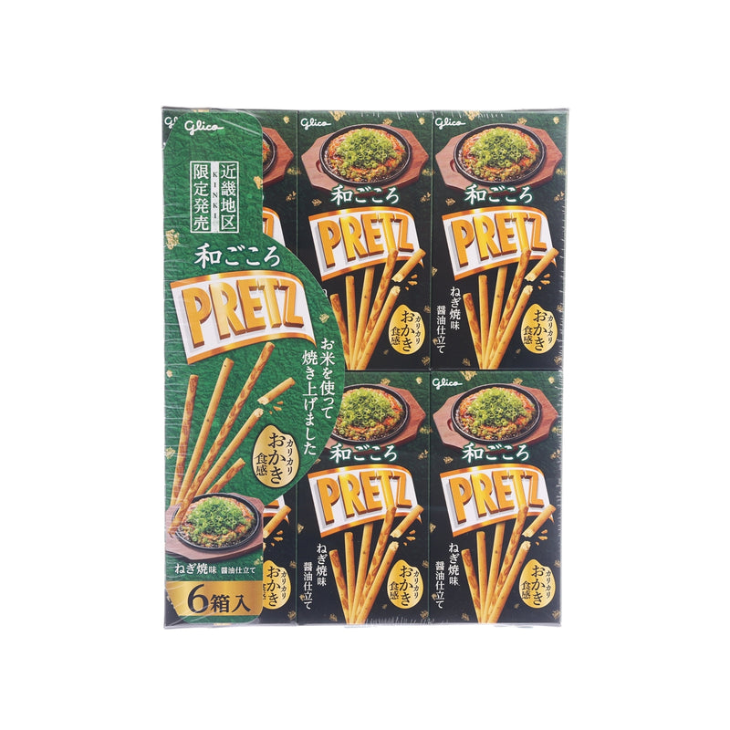 GLICO Pretz Biscuit Stick - Grilled Spring Onion Flavor  (132g)
