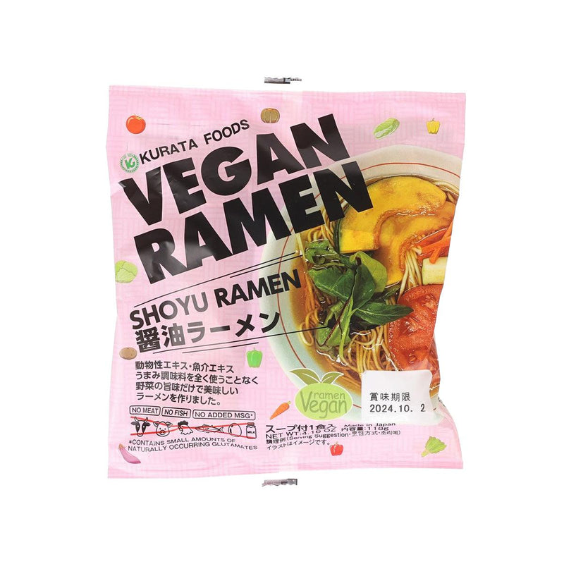 KURATA Vegan Instant Ramen - Soy Sauce Flavor  (118g)