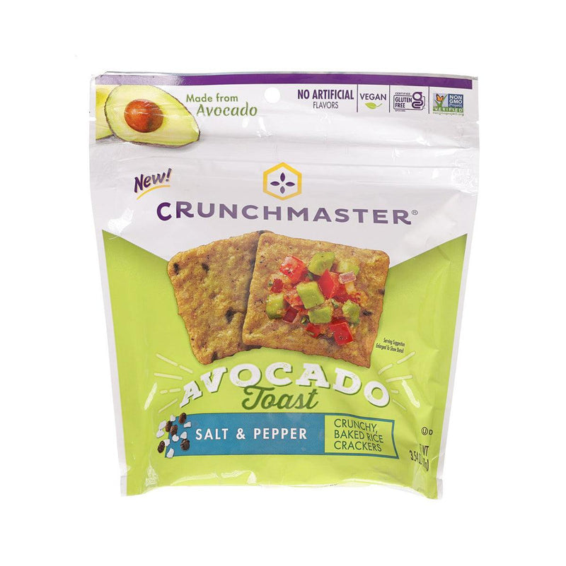 CRUNCHMASTER 牛油果米餅 - 鹽及胡椒 (100g)