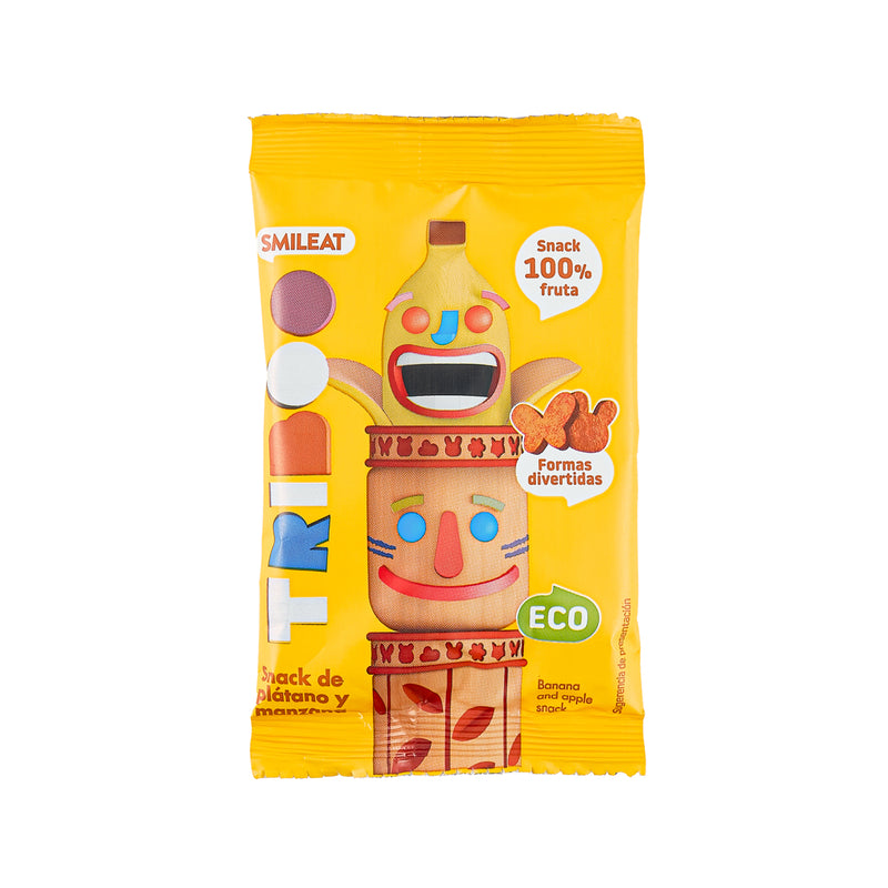 SMILEAT Organic Fruit Snack - Banana & Apple  (25g)