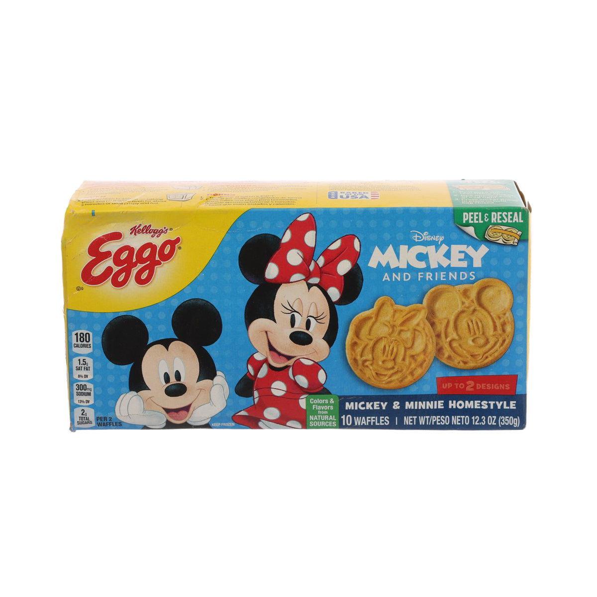 KELLOGG'S Mickey & Minnie Shaped Homestyle Waffle  (350g)