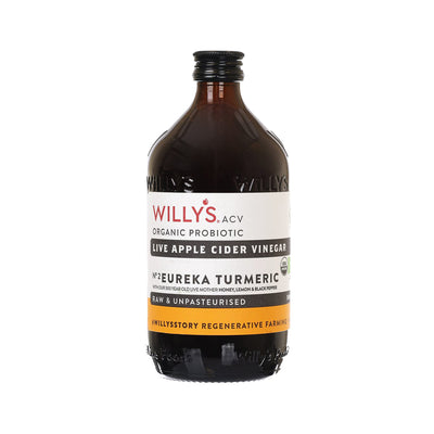 WILLY'S Organic ACV with Turmeric & Lemon, 500mL