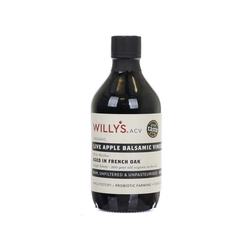 WILLY’S Organic Live Apple Balsamic Vinegar (with Live Mother)  (500mL)