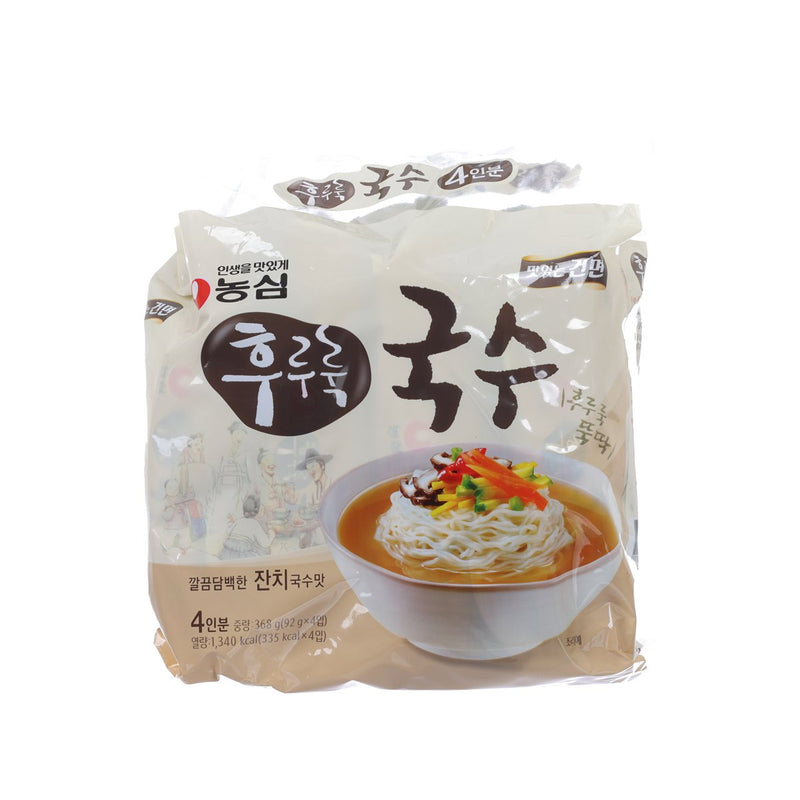 NONG SHIM Anchovy Soup Flavor Noodle  (4 x 92g)
