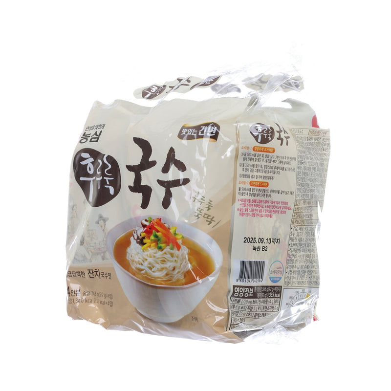 NONG SHIM Anchovy Soup Flavor Noodle  (4 x 92g)