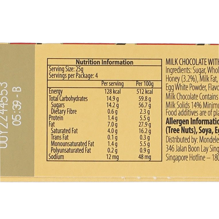 TOBLERONE Milk Chocolate Bar  (100g)