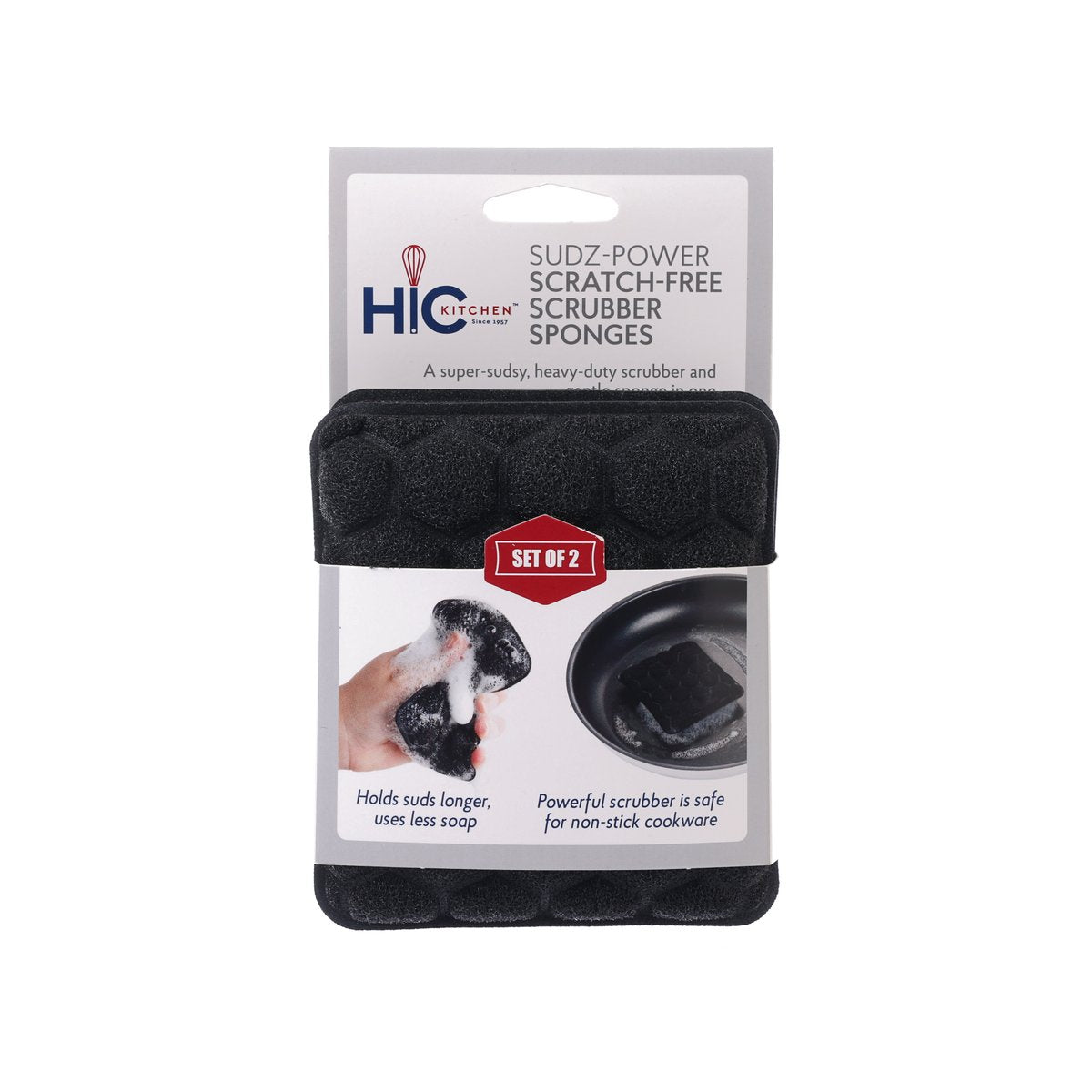 HIC Sudz Power Scrubber Sponge - Rectangular