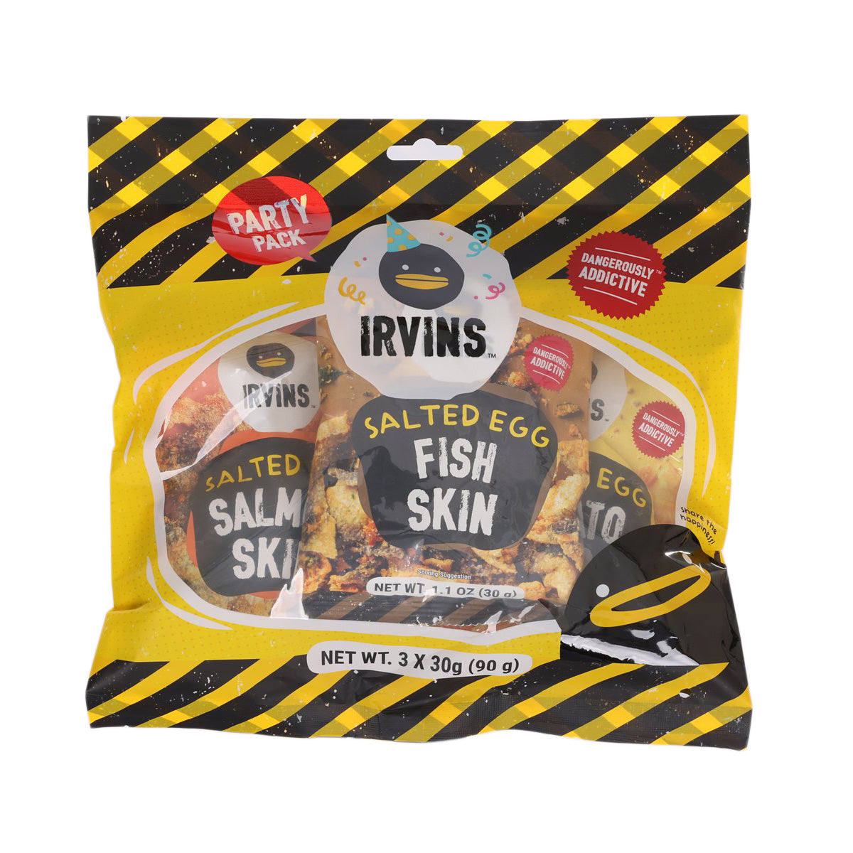 IRVINS Party Set - Salted Egg Fish Skin & Potato Chips & Salmon Skin  (90g)
