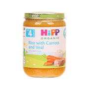 HIPP Organic Rice with Carrots and Veal  (190g)