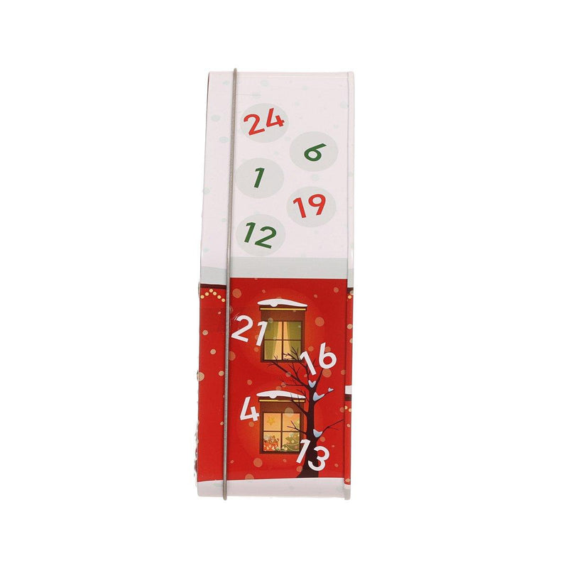 EUREKA Christmas House Can Calendar with Wooden Ornament & Confectionery  (60g)