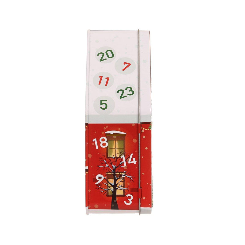 EUREKA Christmas House Can Calendar with Wooden Ornament & Confectionery  (60g)