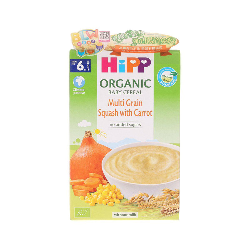 HIPP 有機紅蘿蔔南瓜多穀物米糊 (200g)