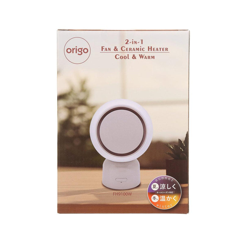 ORIGO 2-in-1 Fan & PTC Heater - White