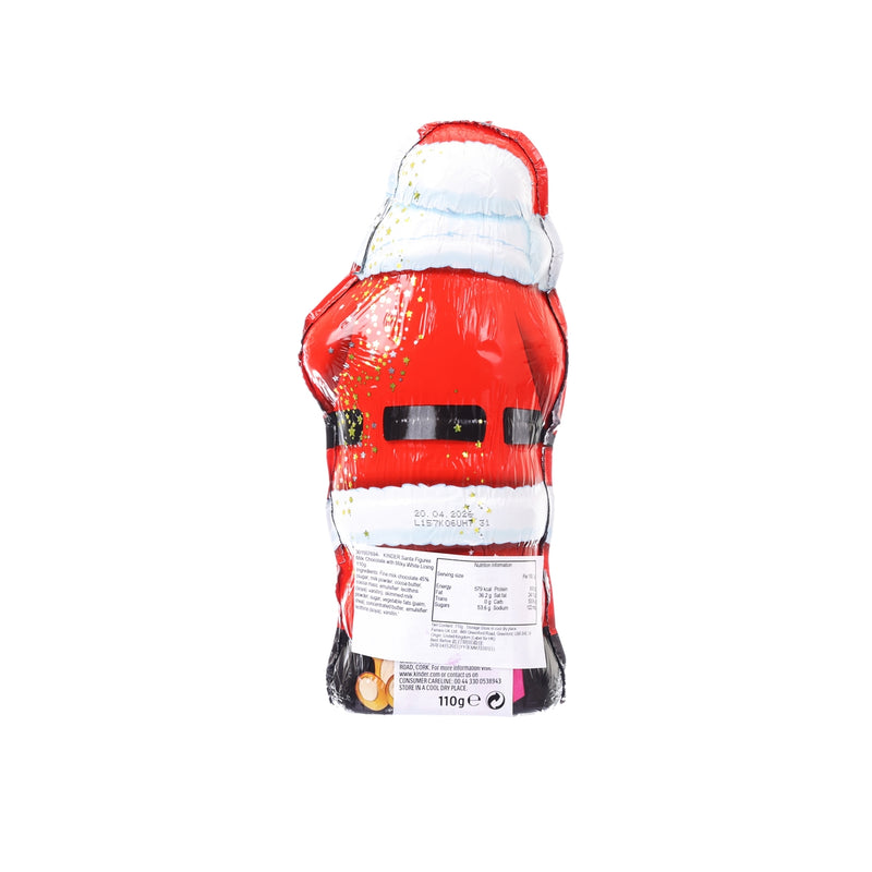 KINDER Santa Figures Milk Chocolate with Milky White Lining  (110g)