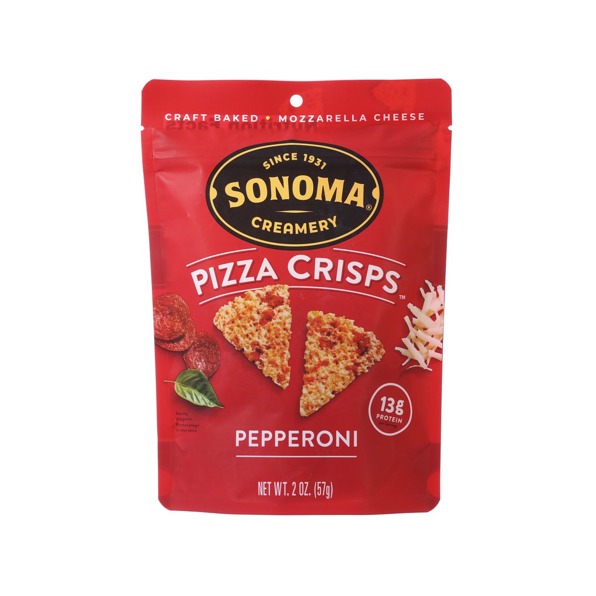 SONOMA CREAMERY Pepperoni Pizza Cheese Crisps  (57g)