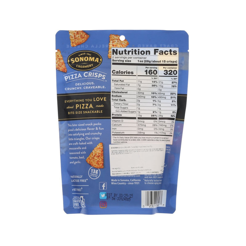 SONOMA CREAMERY Tomato Basil Pizza Cheese Crisps  (57g)