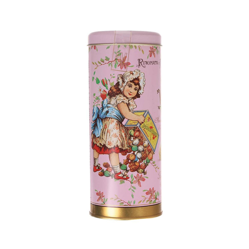 VIRGINIA Figs and Walnuts Soft Amaretti - Purple Round Tin  (140g)