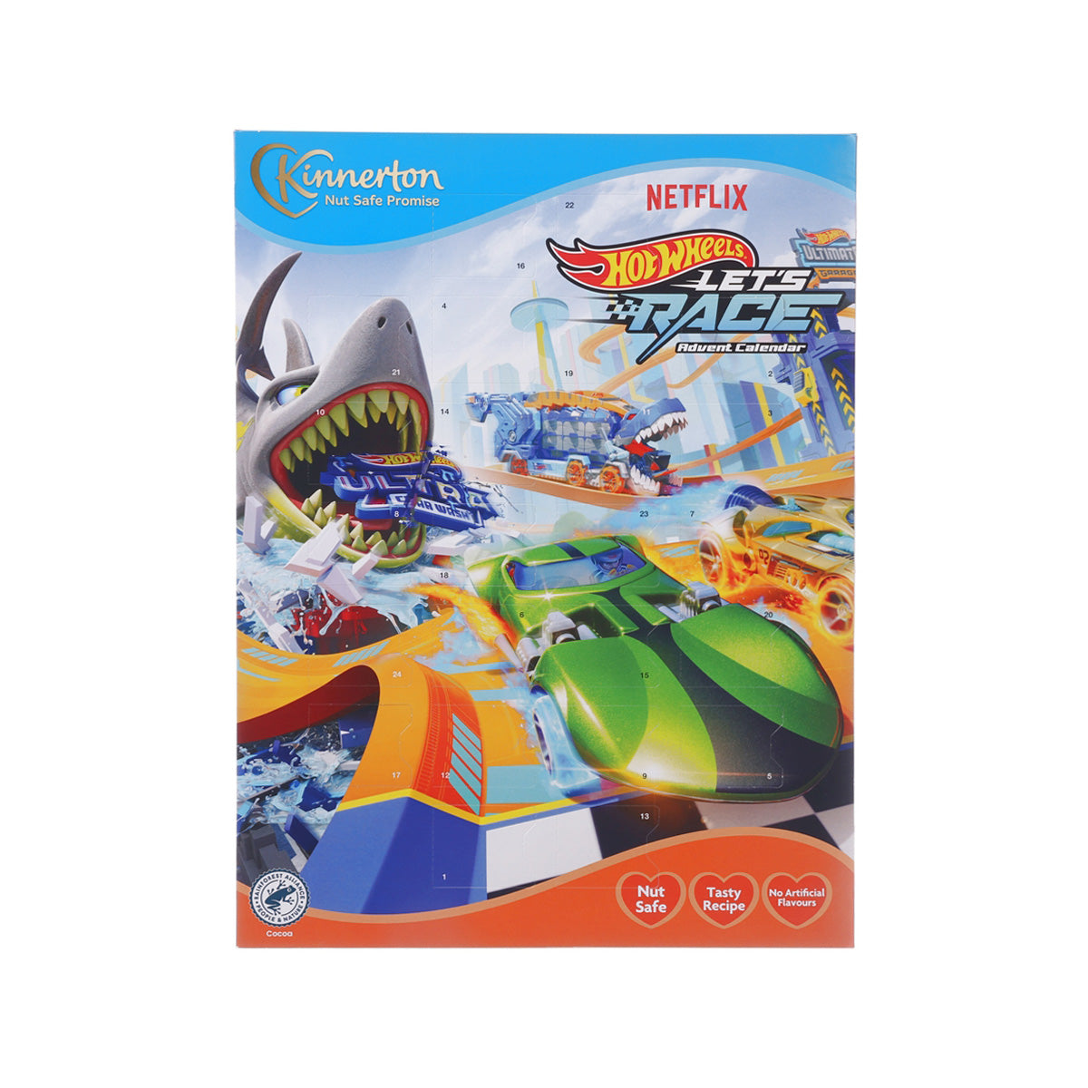KINNERTON Hot Wheels Advent Calendar with Chocolate Snack  (40g)