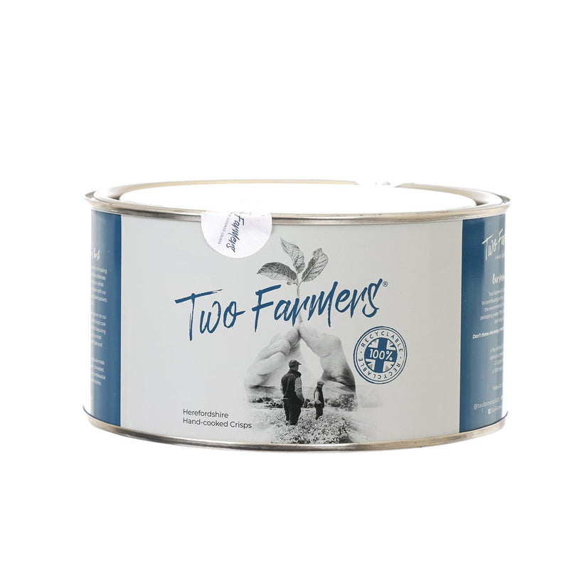 TWO FARMERS Herefordshire Hand-cooked Potato Crisps Mini Tin - Sausage & Mustard  (100g)