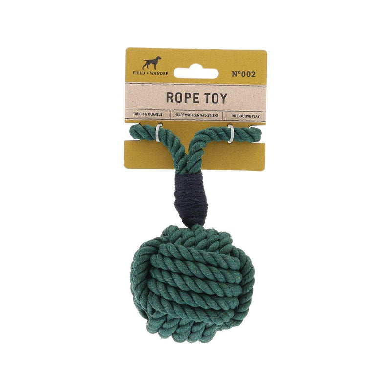 FIELD + WANDER 寵物繩球玩具 - 綠色