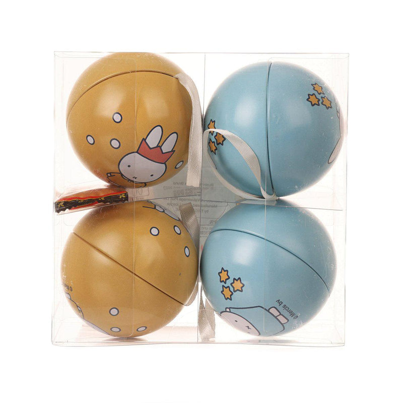 MIFFY Small Tin Ball Decoration Set with Snack  (1pc)