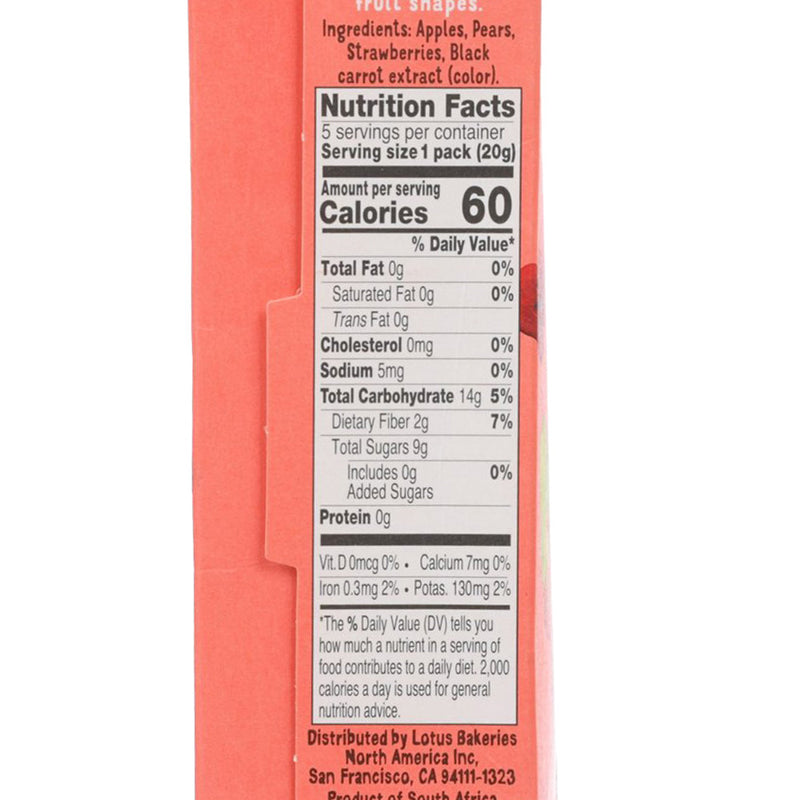 BEAR 迷你水果糖 - 蘋果, 梨, 士多啤梨味 (5 x 20g)