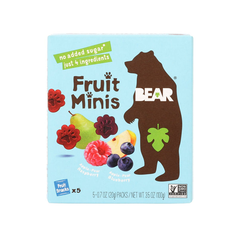 BEAR Fruits Minis Candy - Assorted Flavor  (5 x 20g)