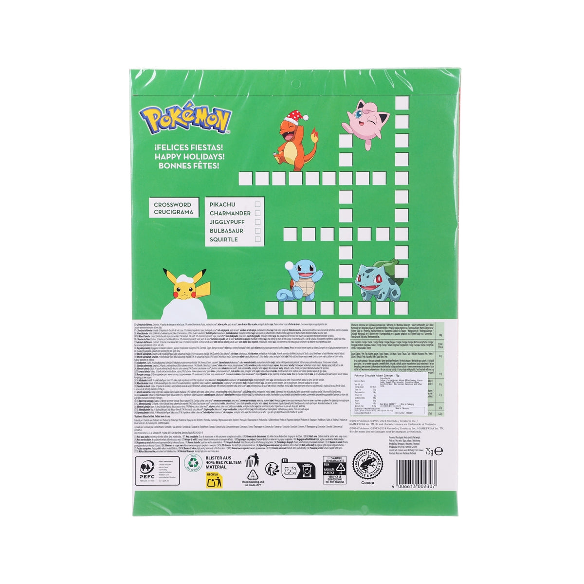 WINDEL Pokémon Chocolate Advent Calendar  (75g)