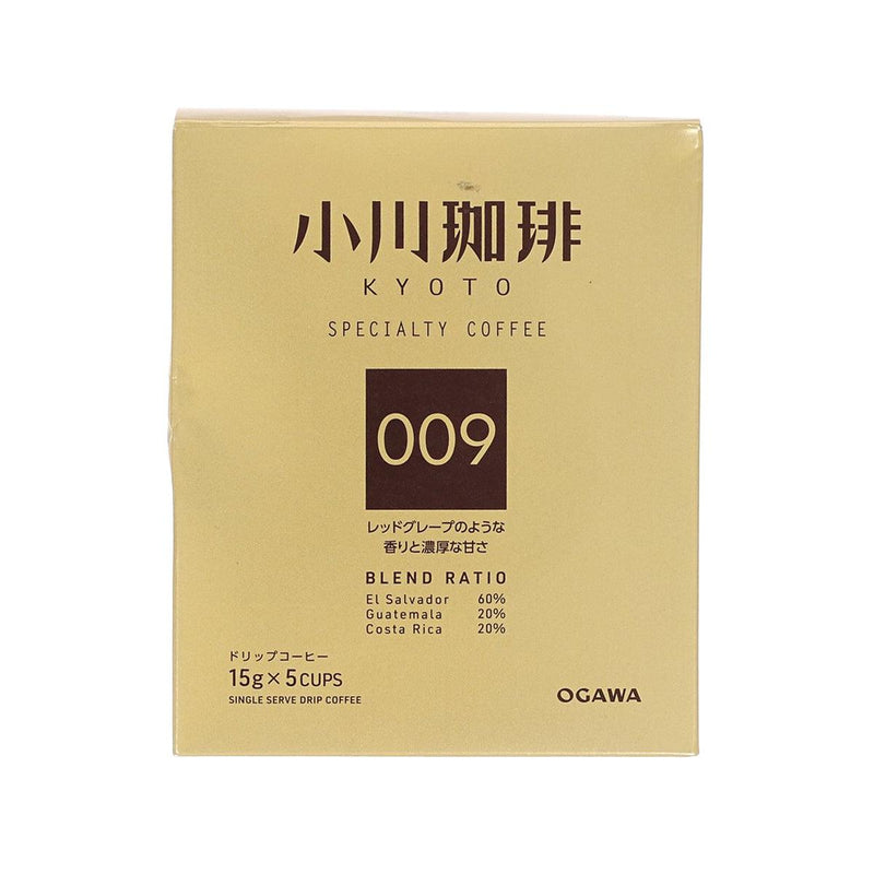 OGAWA COFFEE Kyoto Specialty Coffee Blend - Drip Coffee 009  (5 x 15g)