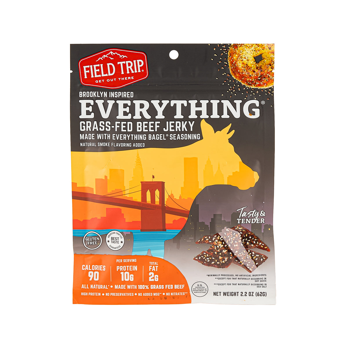 FIELD TRIP Beef Jerky - Everything Bagel Seasoning  (62g)