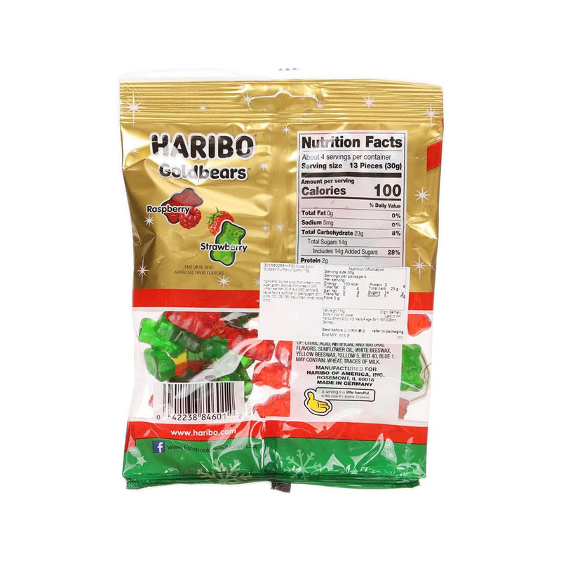 HARIBO Holiday Edition Goldbears Fruit Flavour Gummy  (113g)